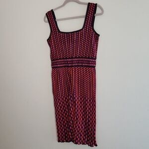 Vintage MISSONI Valentino red and black Polka Dot dress size 8 pinup retro style